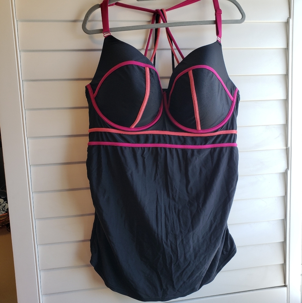Cacique Lane Bryant Tankini Swim Top w/ underwire
